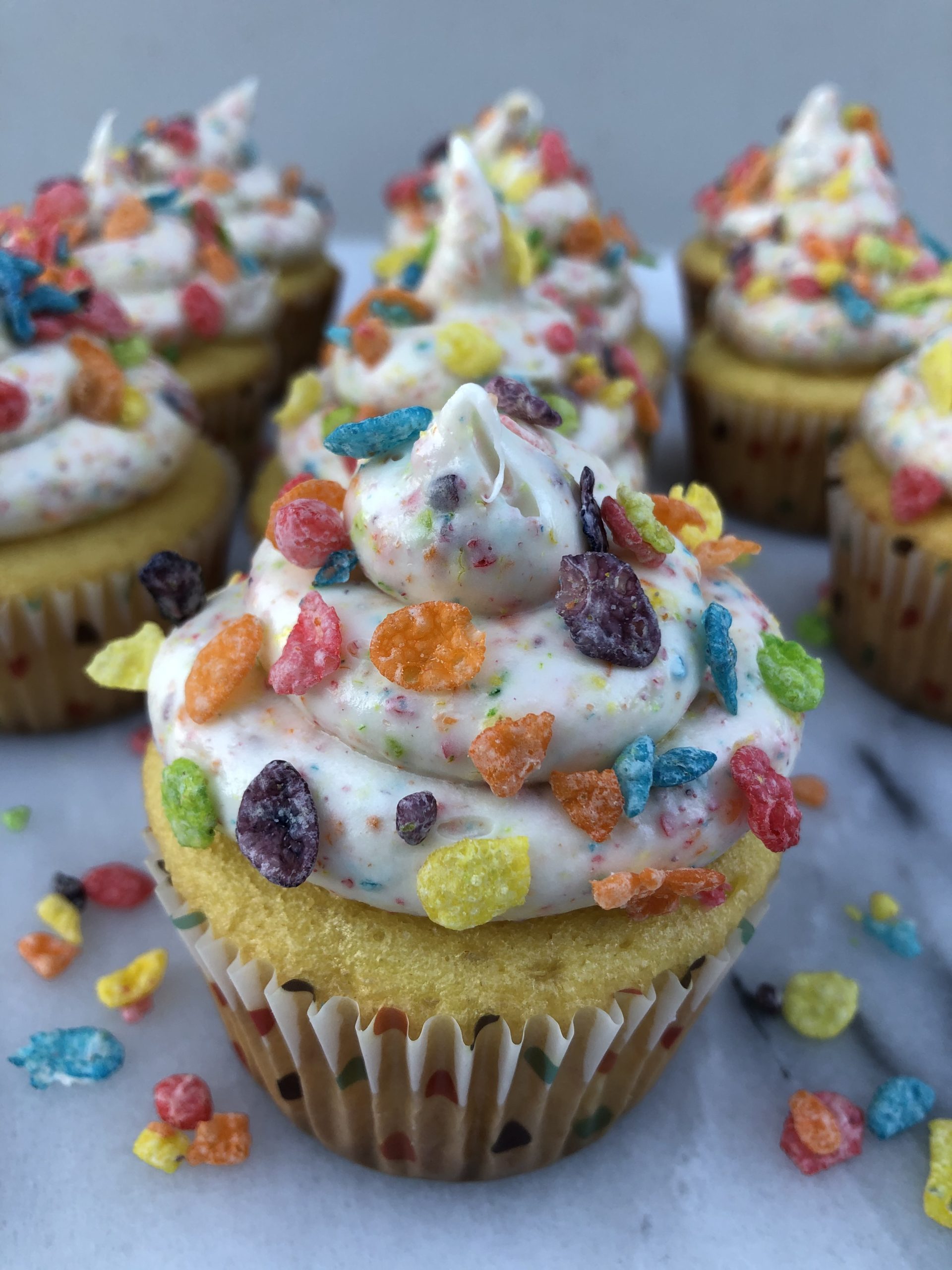 Fruity Pebbles Cupcakes All The Sweets